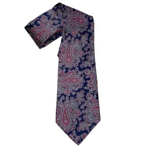Bert Pulitzer silk paisley tie